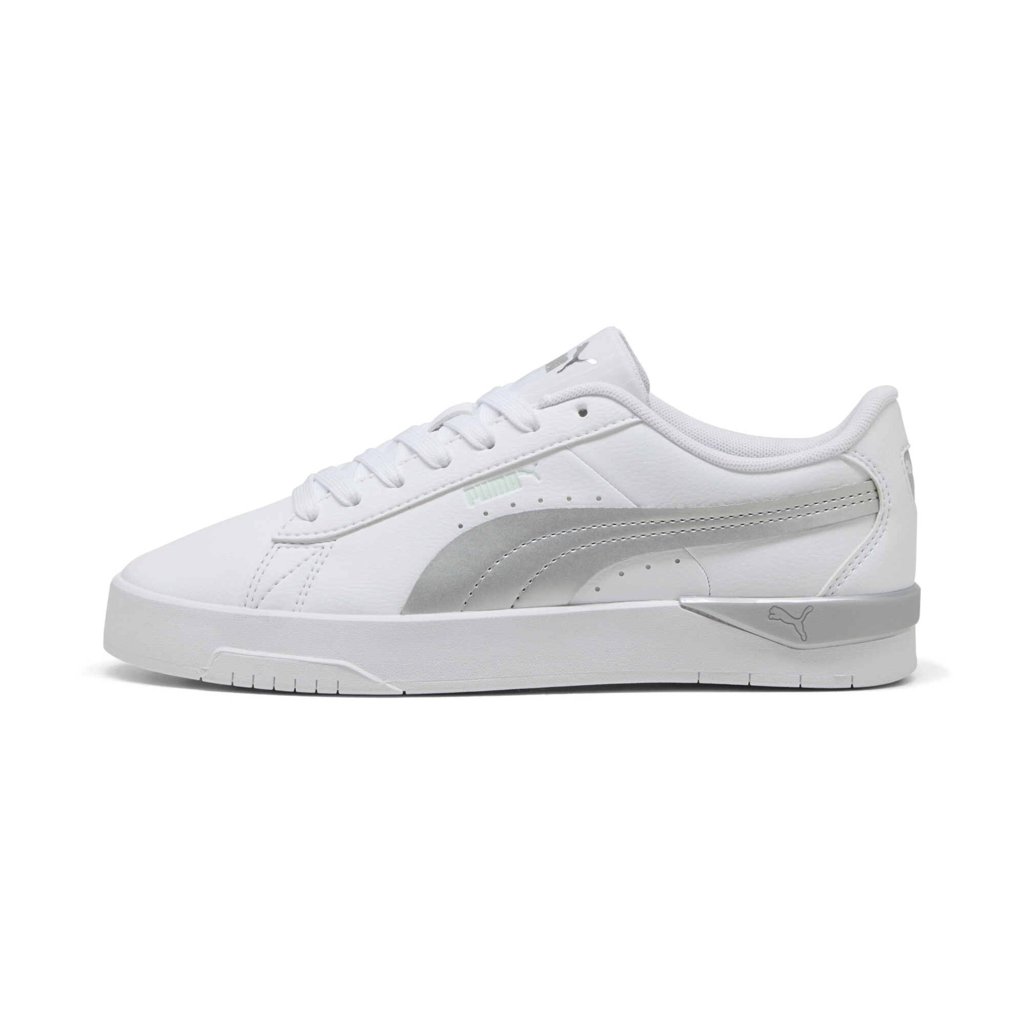 Puma Jada Classic Aqua Metallics Sneakers Damen Schuhe | White/Peaceful Blue/Silver | Größe: 35.5