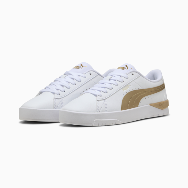 Jada Classic Aqua Metallics Sneakers Women, PUMA White-Alpine Snow-PUMA Gold, large-ZAF