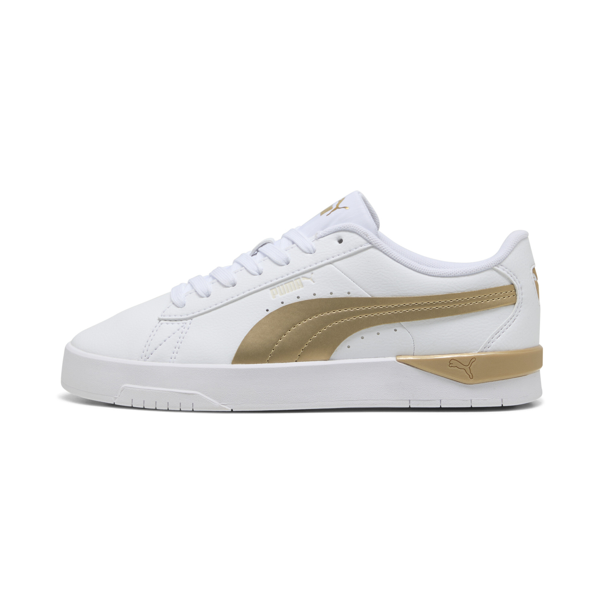 Puma Jada Classic Aqua Metallics Sneakers Damen Schuhe | White/Alpine Snow/Gold | Größe: 35.5