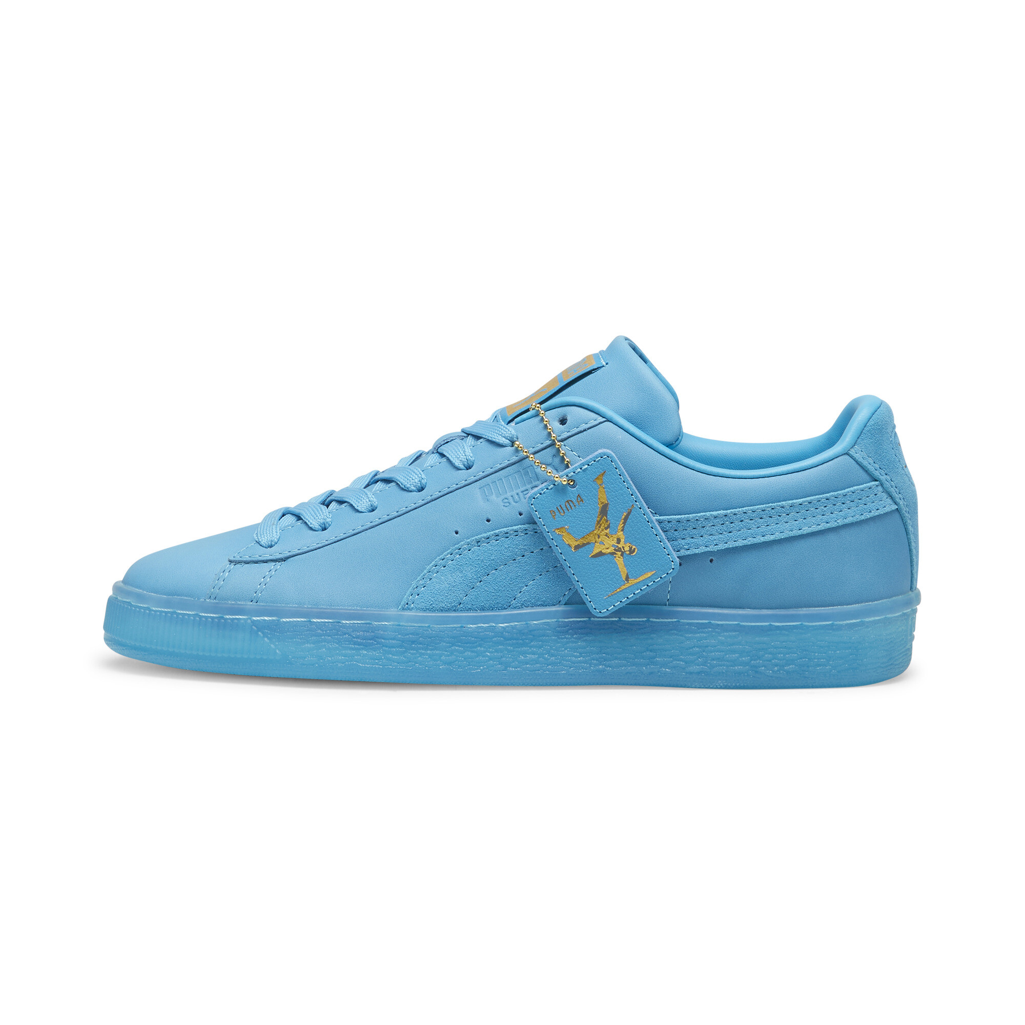 Puma Suede OP Sneakers Schuhe | Speed Blue/Gold | Größe: 39