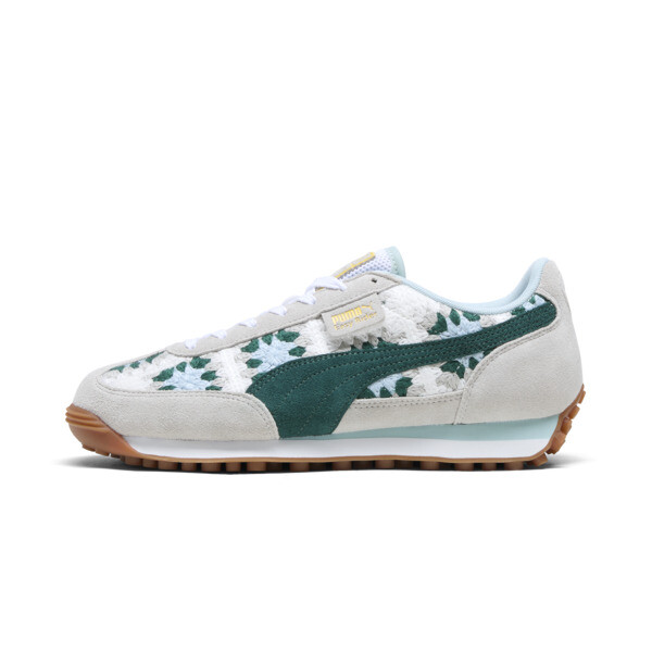 Puma Easy Rider Seaside Drills Women's Sneakers In Smokey Gray-dark Myrtle-modern Mint-sunny Yellow