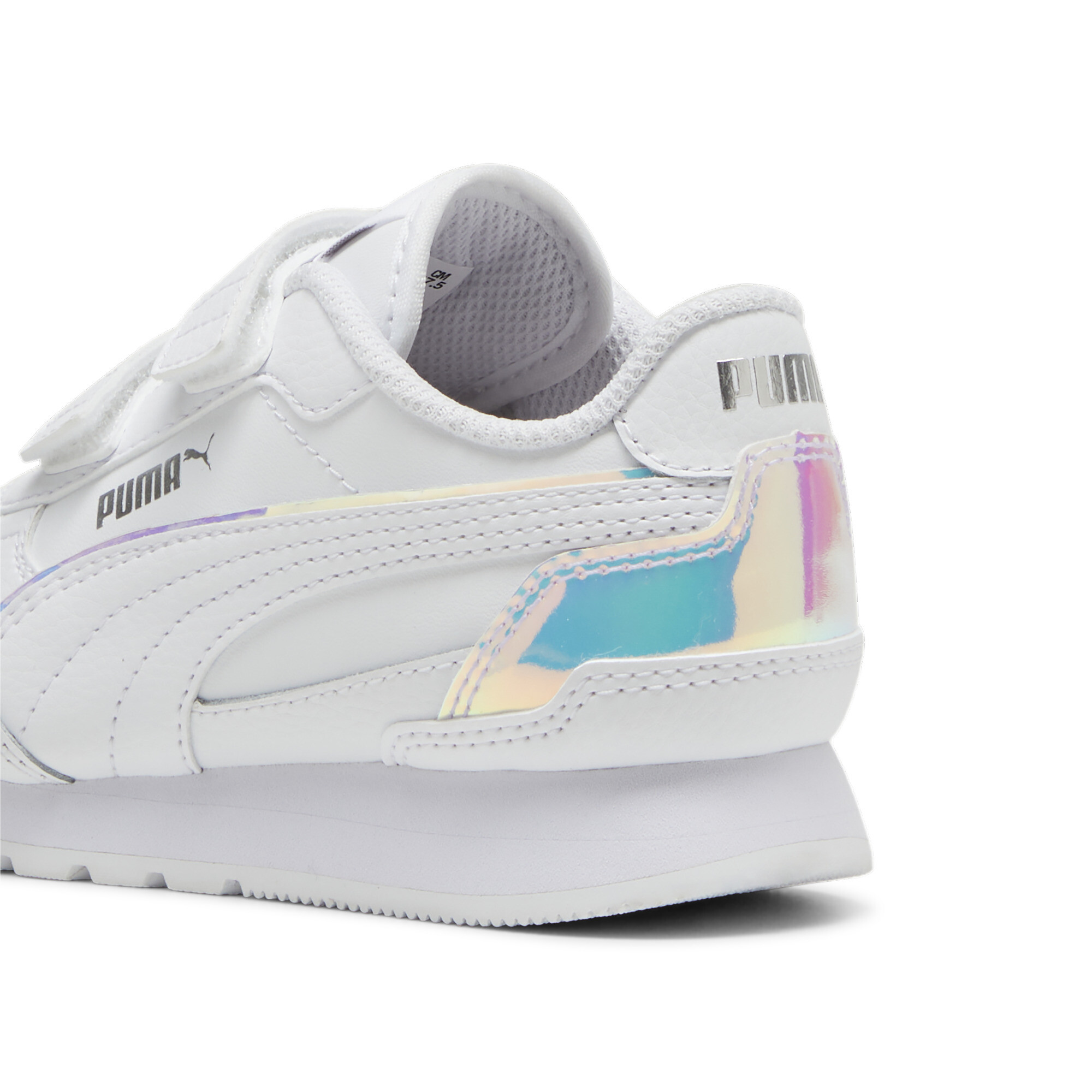PUMA ST Runner v4 Holo sneakers, Wit/Zilver, Maat 35 thumbnail 5