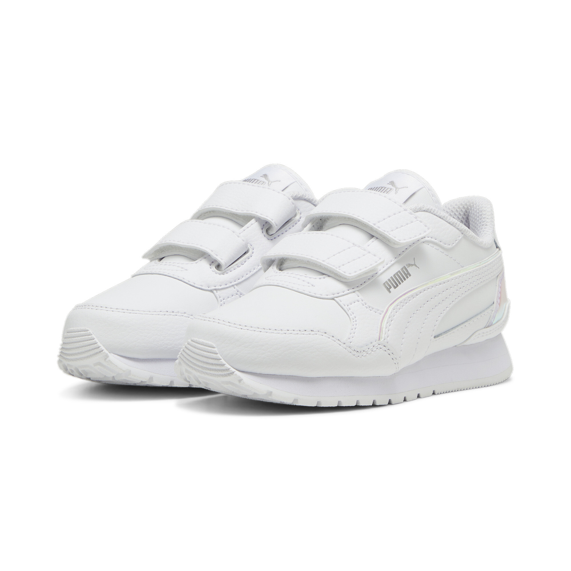 PUMA ST Runner v4 Holo sneakers, Wit/Zilver, Maat 35 thumbnail 6