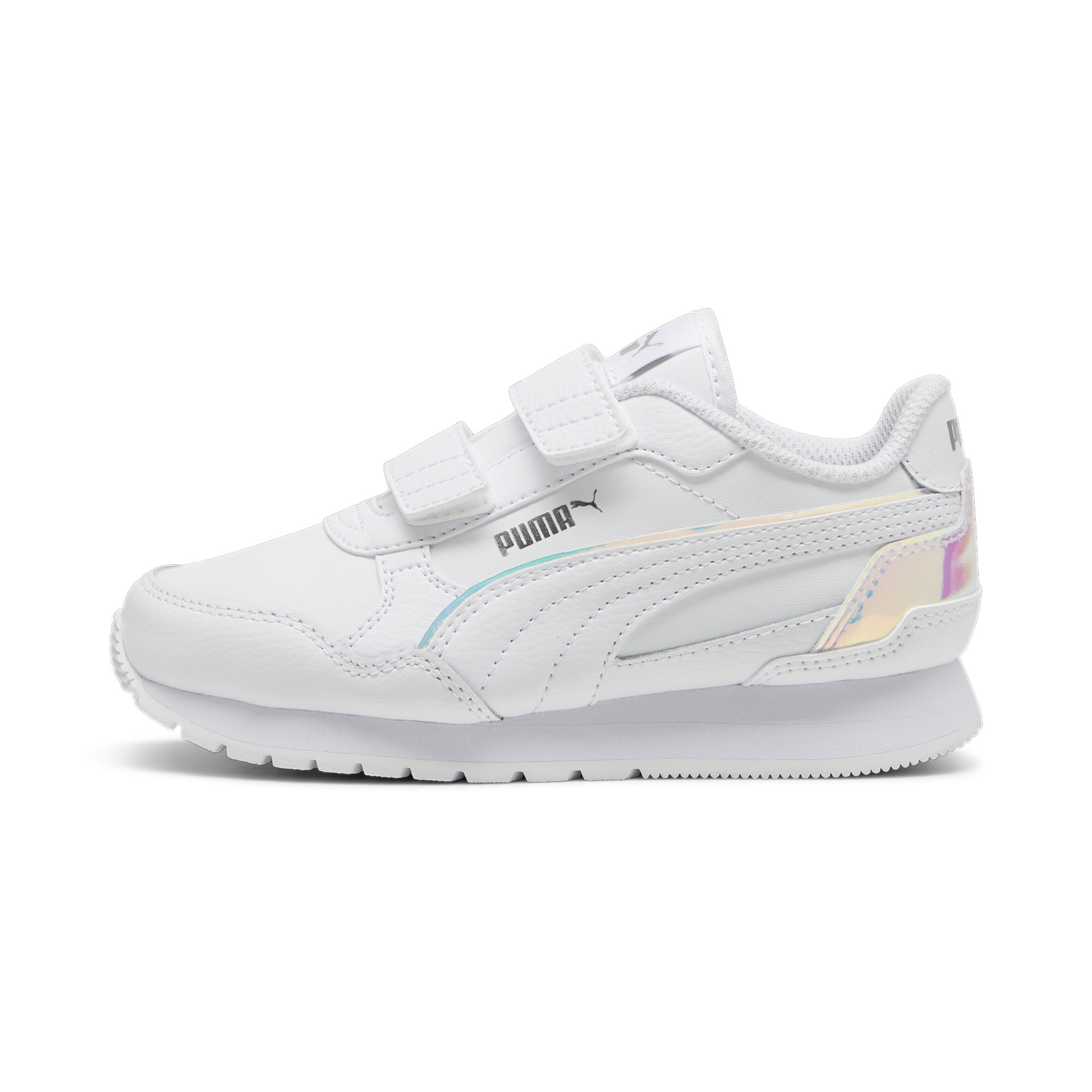 PUMA ST Runner v4 Holo sneakers, Wit/Zilver, Maat 35