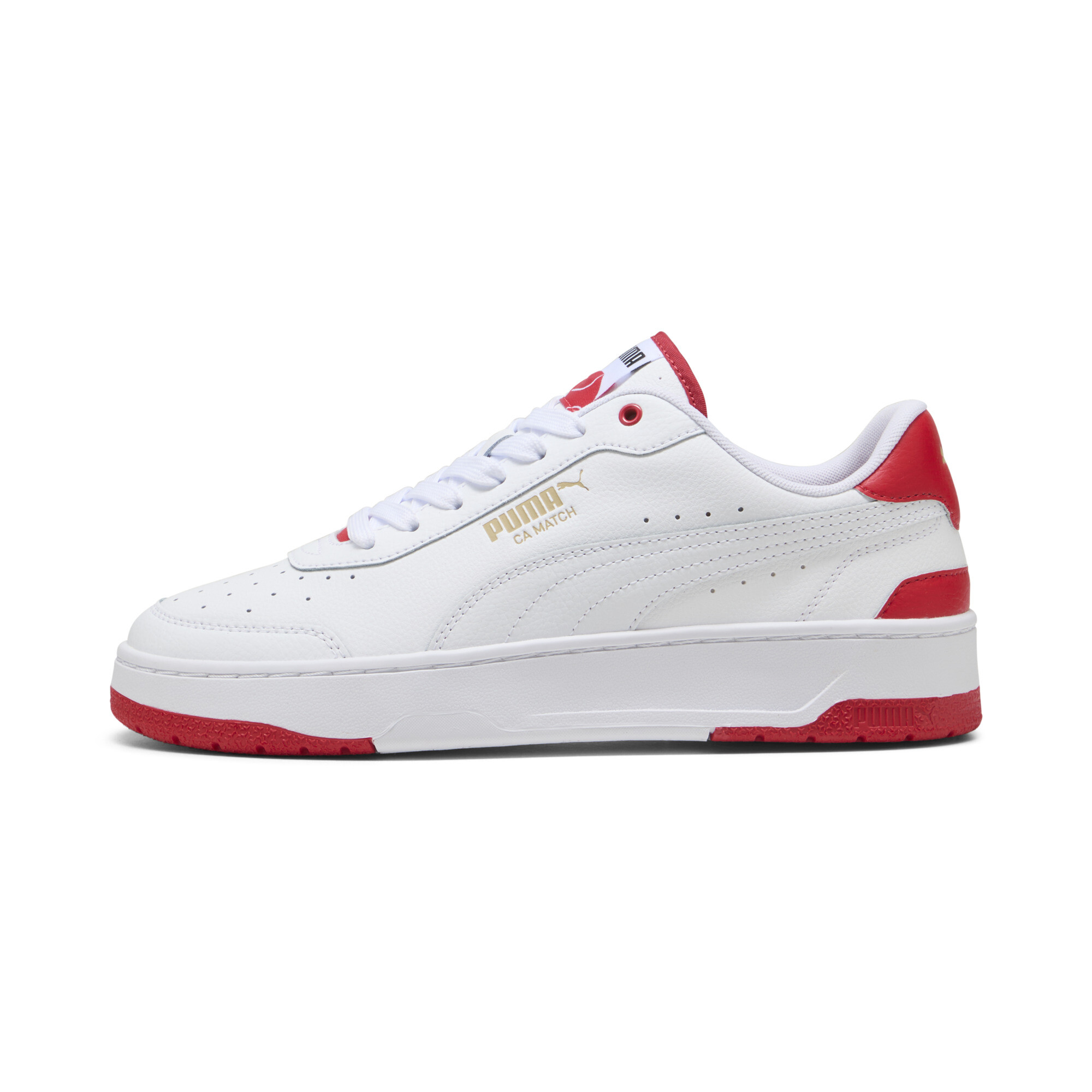 Puma CA Match Sneakers Schuhe | Mit Plain | White/Red | Größe: 45