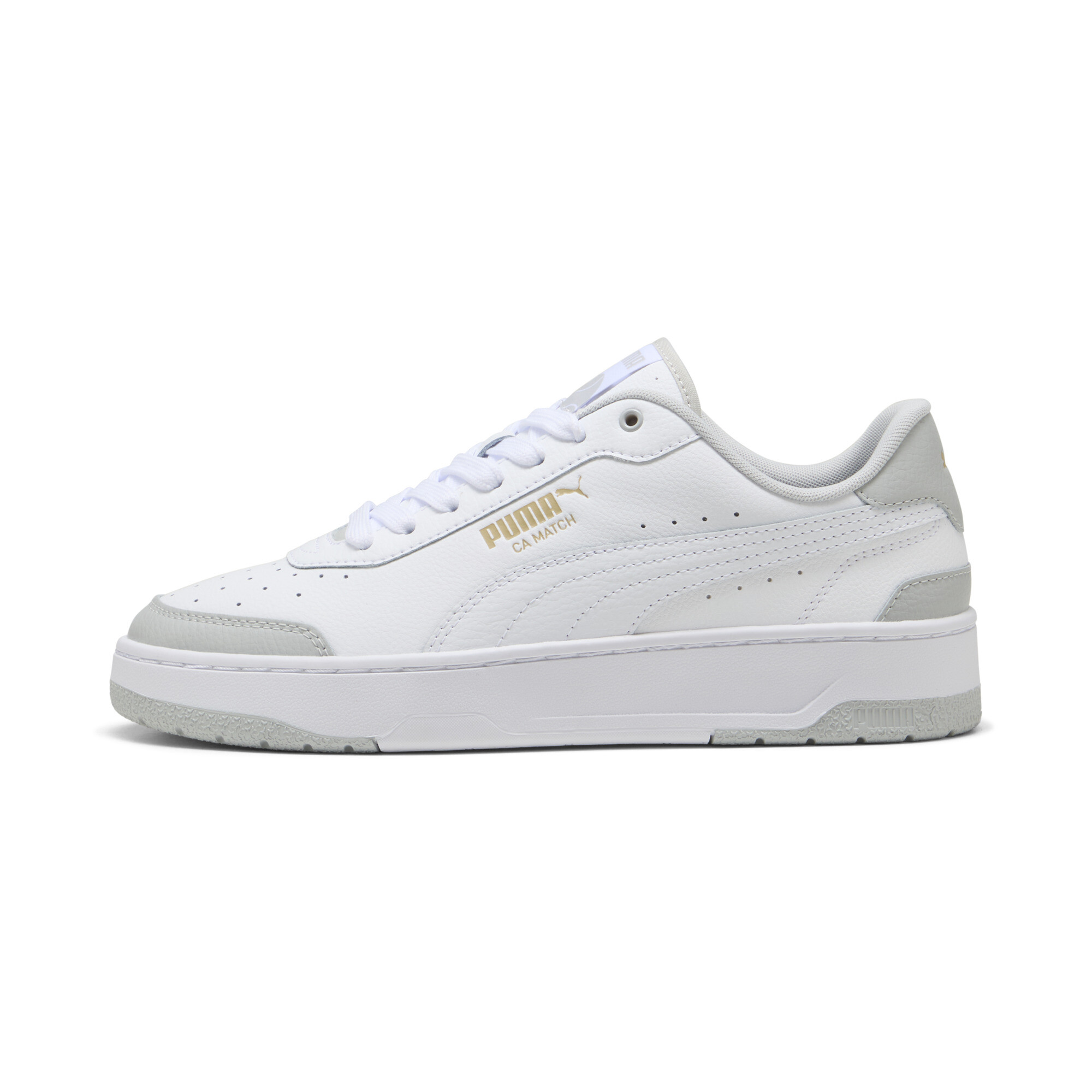 Puma CA Match Sneakers Schuhe | Mit Plain | White/Cool Light Gray | Größe: 43