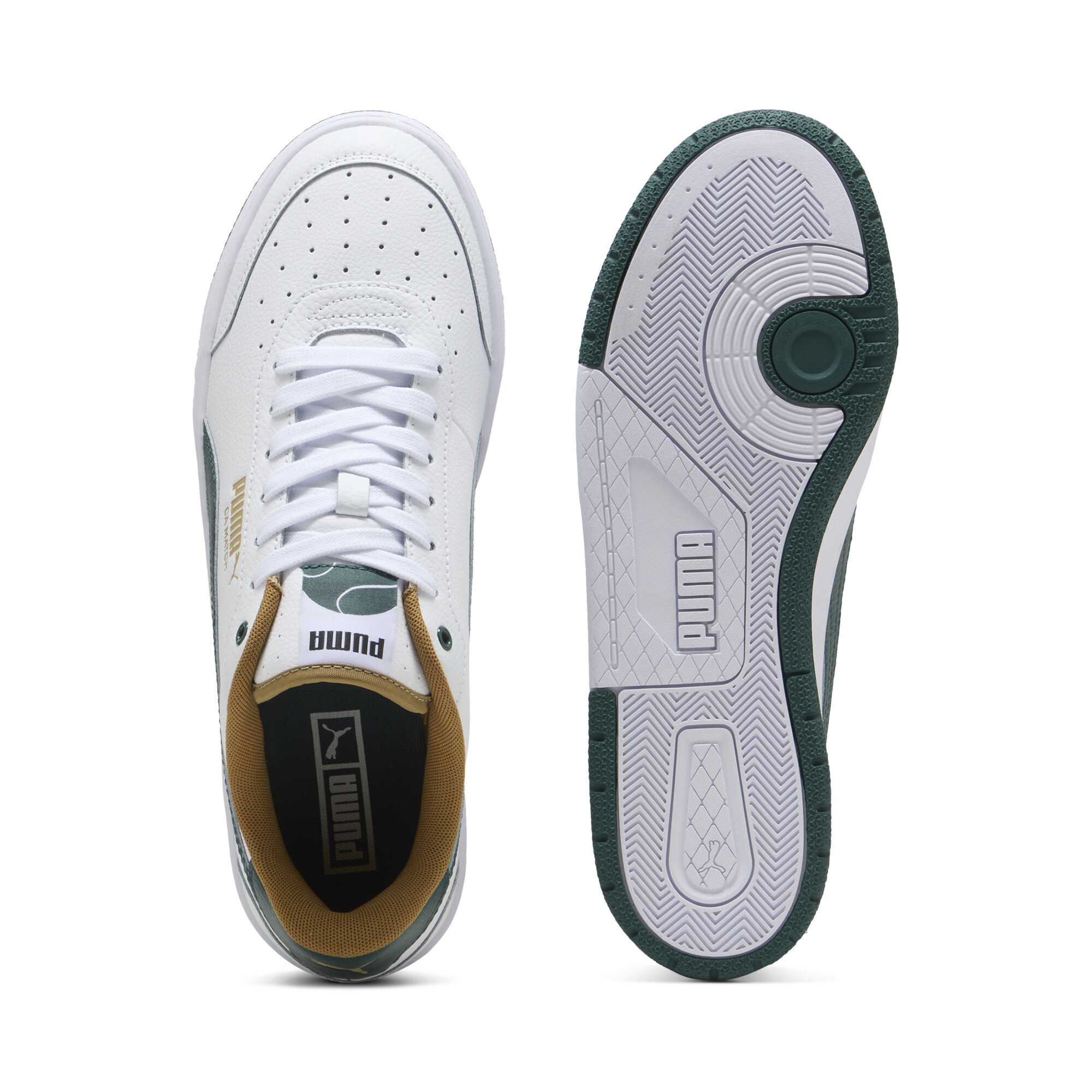PUMA CA Match sneakers, Groen/Wit, Maat 47 thumbnail 4