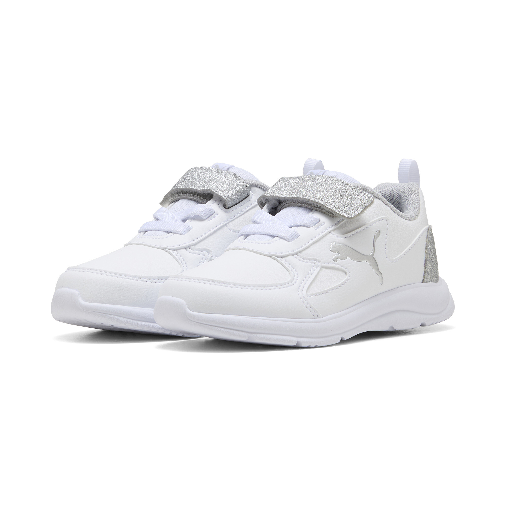PUMA Fun Racer Metallic sneakers, Wit/Zilver, Maat 30 thumbnail 6