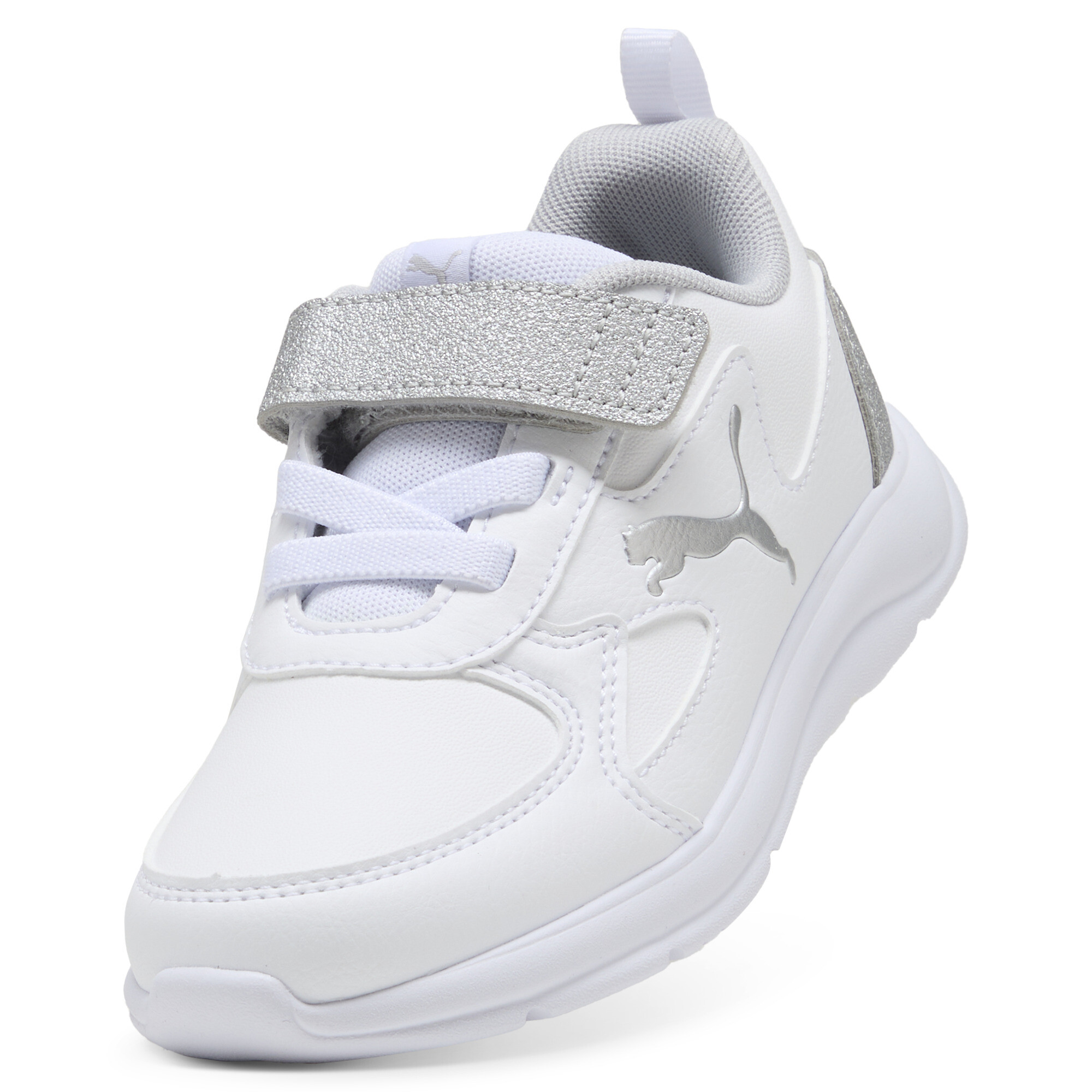 PUMA Fun Racer Metallic sneakers, Wit/Zilver, Maat 30 thumbnail 2