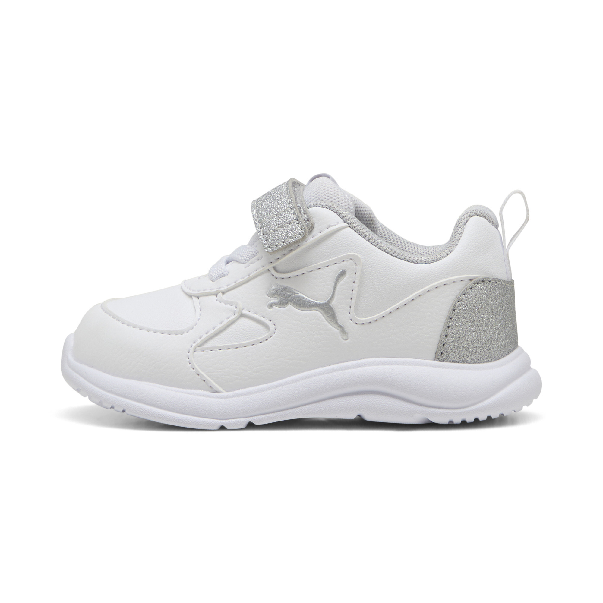 Puma Fun Racer Metallic Sneakers Kleinkinder Schuhe | White/Silver | Größe: 24