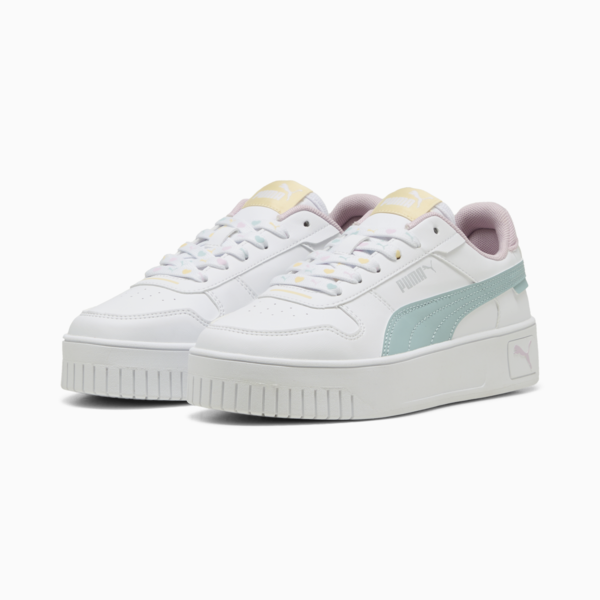 Carina Street Lacey Sneakers Youth, PUMA White-Modern Mint-Rose Mauve, large-ZAF