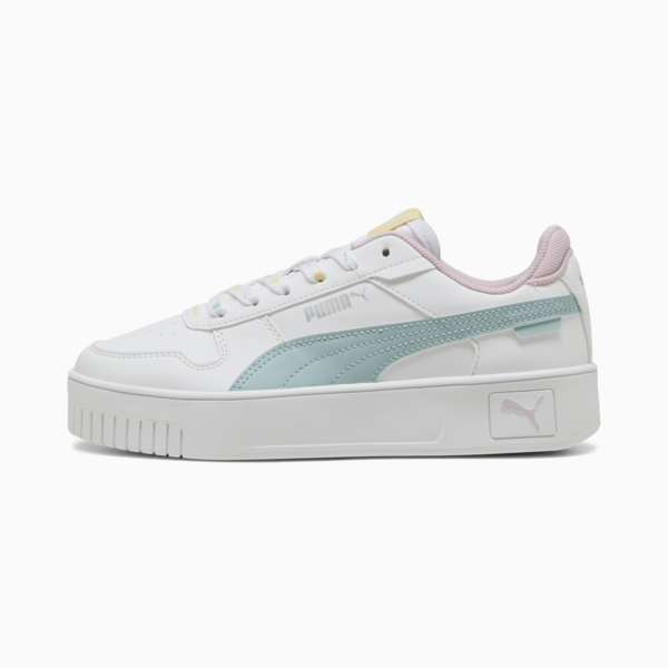 Carina Street Lacey Sneakers Youth, PUMA White-Modern Mint-Rose Mauve, large-ZAF