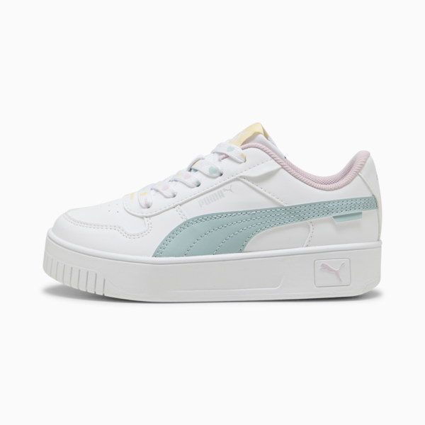 Carina Street Lacey Sneakers Kids, PUMA White-Modern Mint-Rose Mauve, large-ZAF