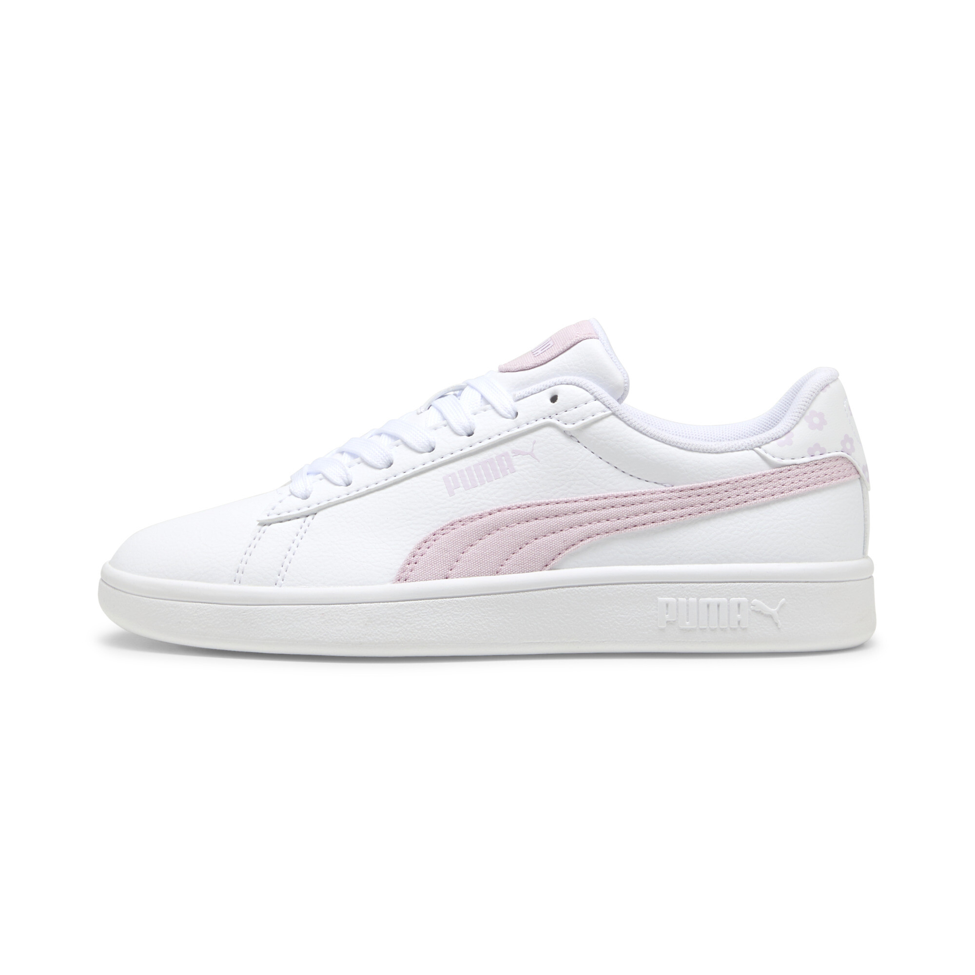 Puma Smash 3.0 Beach Florals Sneakers Teenager Schuhe Für Damen Für Kinder | White/Rose Mauve/Lilac Frost | Größe: 39