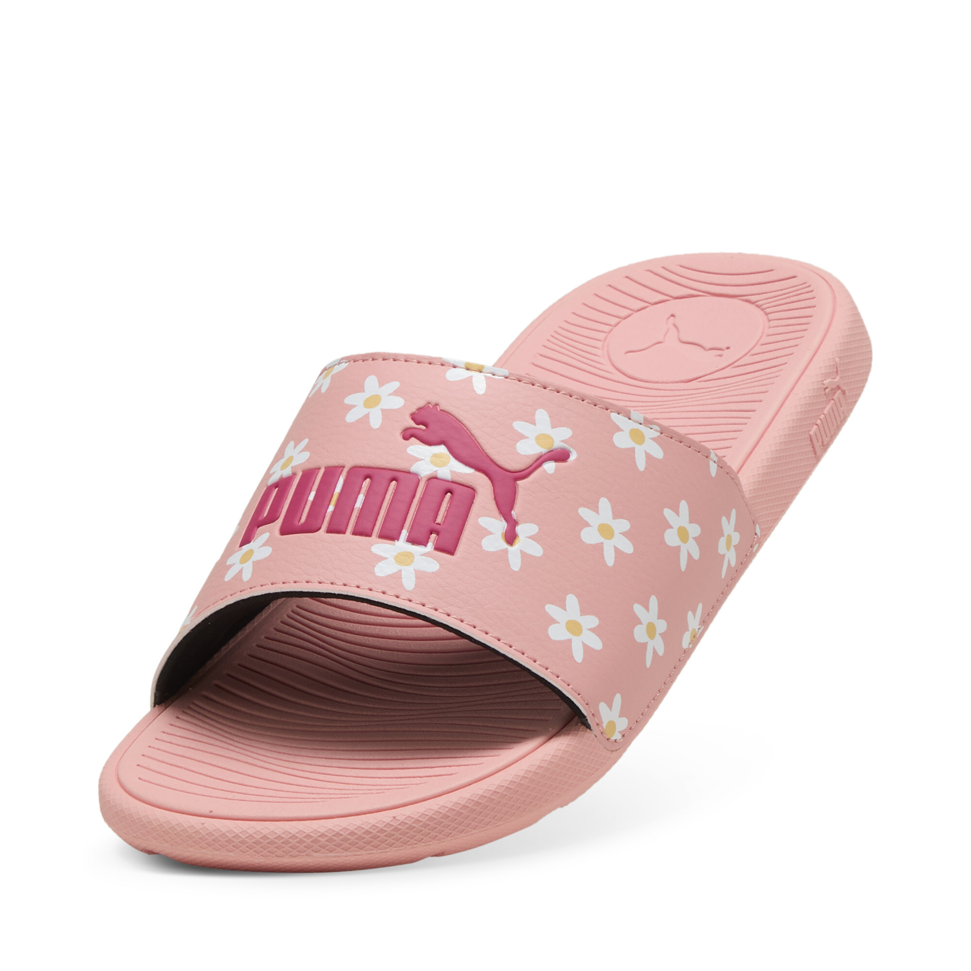 Cool Cat 2.0 Daisies slippers voor Dames, Roze/Wit, Maat 39 | PUMA