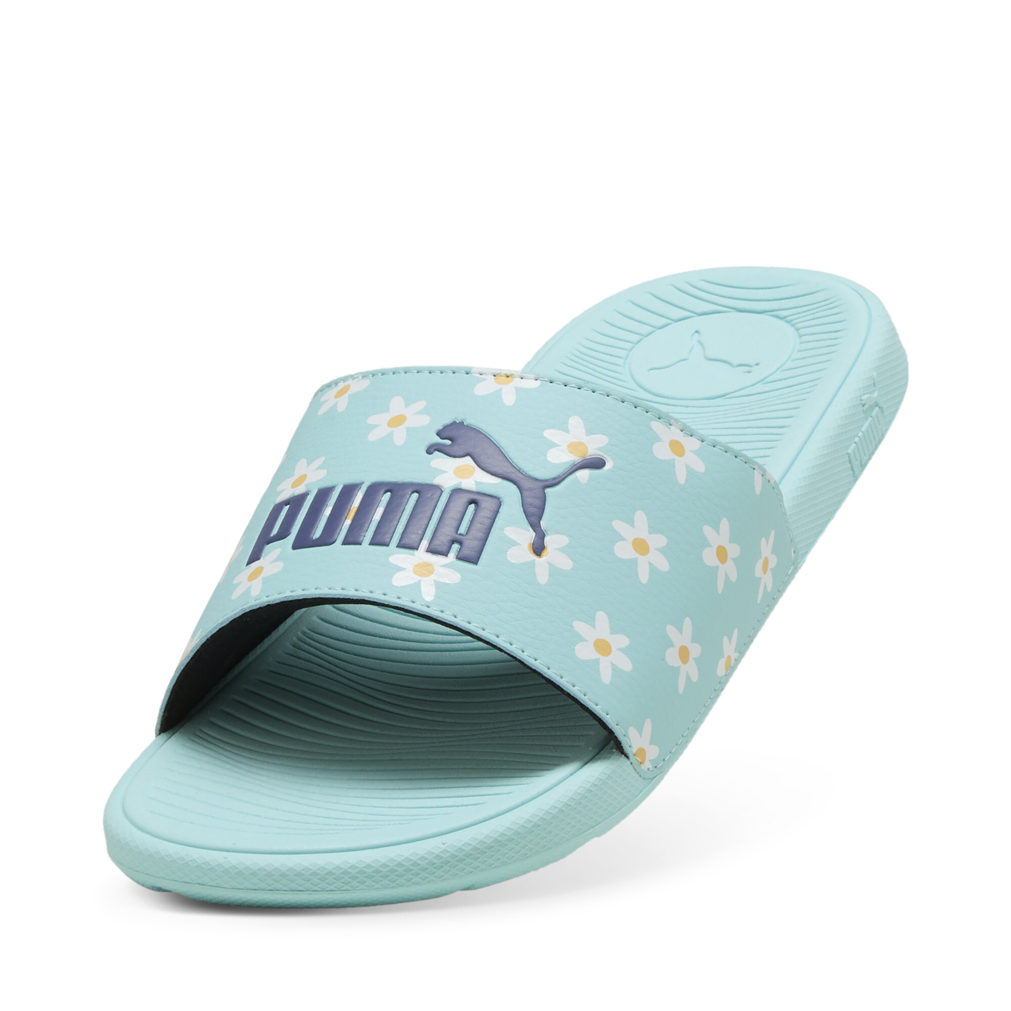 Cool Cat 2.0 Daisies slippers voor Dames, Blauw/Wit, Maat 37 | PUMA