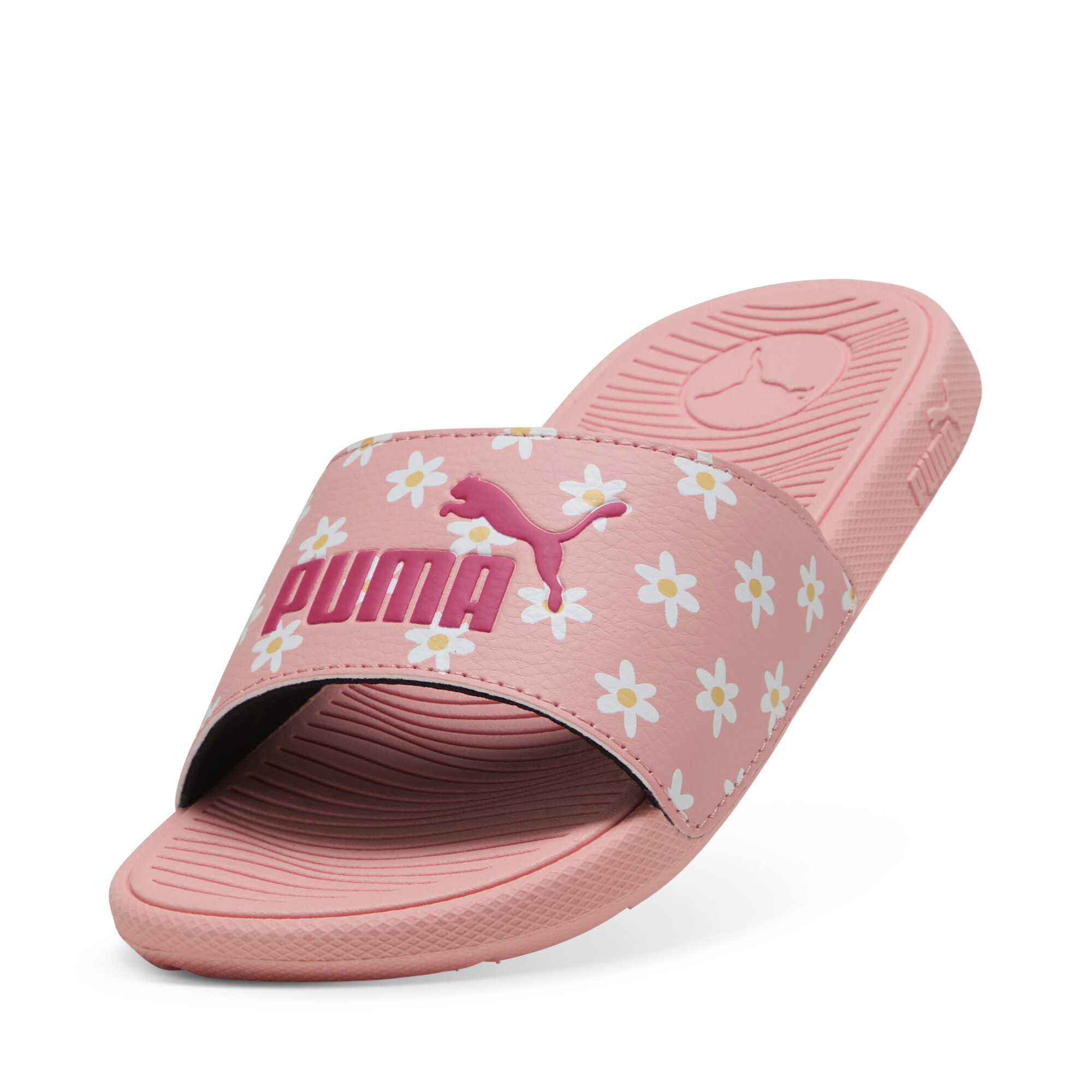 Cool Cat 2.0 Daisies slippers voor Dames, Roze/Wit, Maat 33 | PUMA