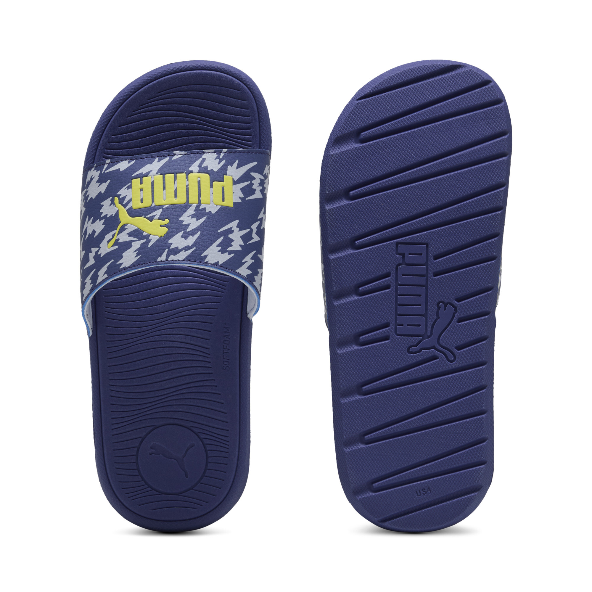 Puma Cool Cat Poised 2 Race Slides Teenager Für Für Kinder | Mit Plain | Blue Crystal/Lemon Sherbert/Cool Weather | Größ...