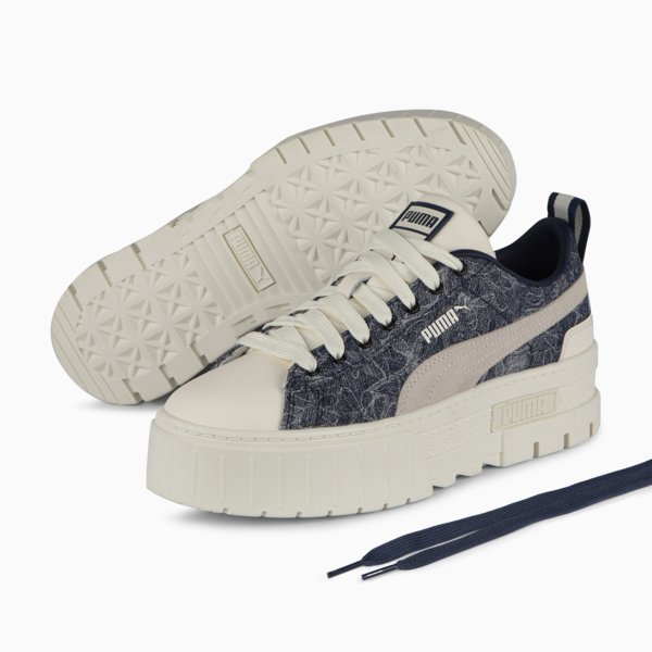 Zapatillas Mayze Denim Wns, Warm White-Persian Blue-PUMA White, large-ARG
