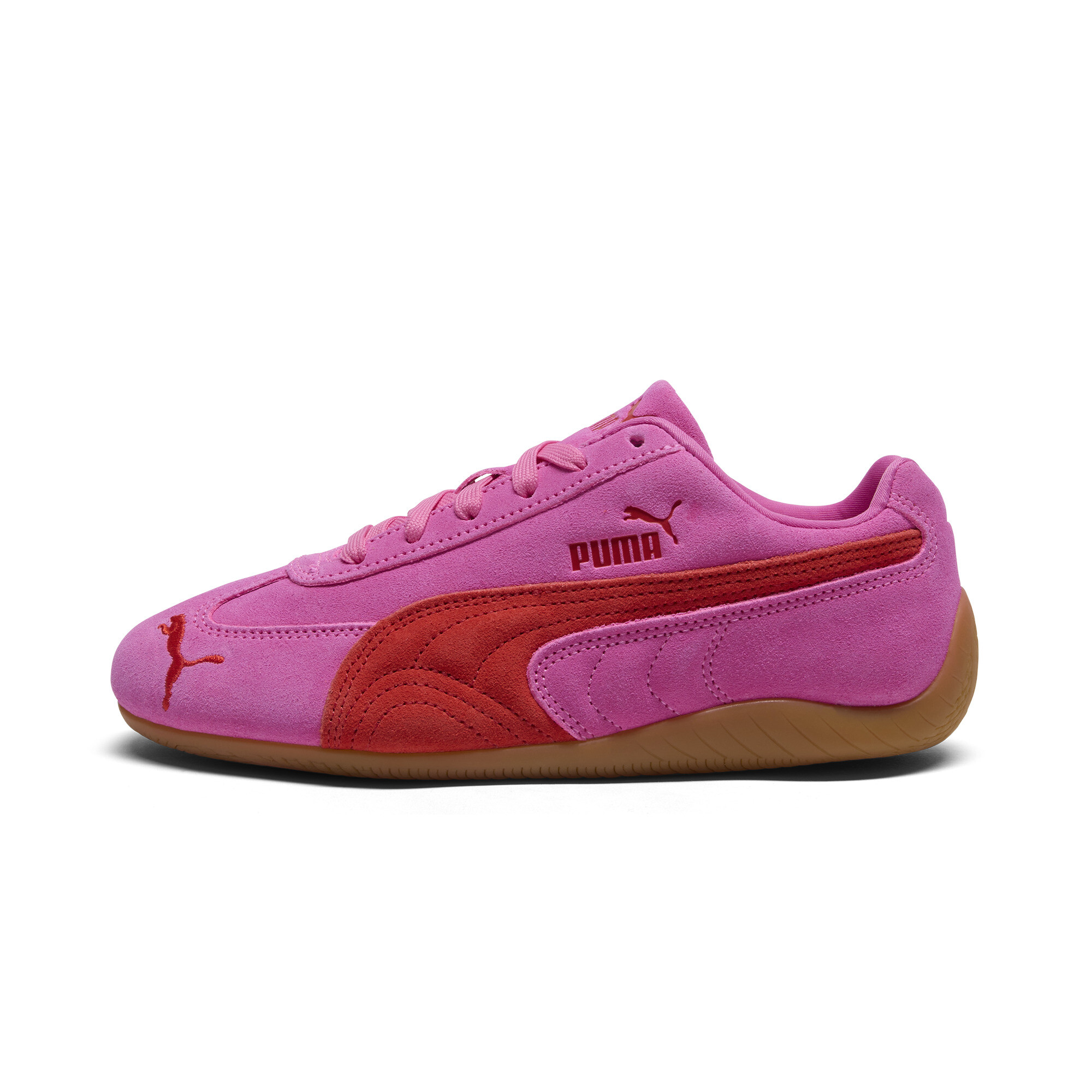 Puma Womens Pink Red Speedcat Og Suede Low-top Trainers In Pink