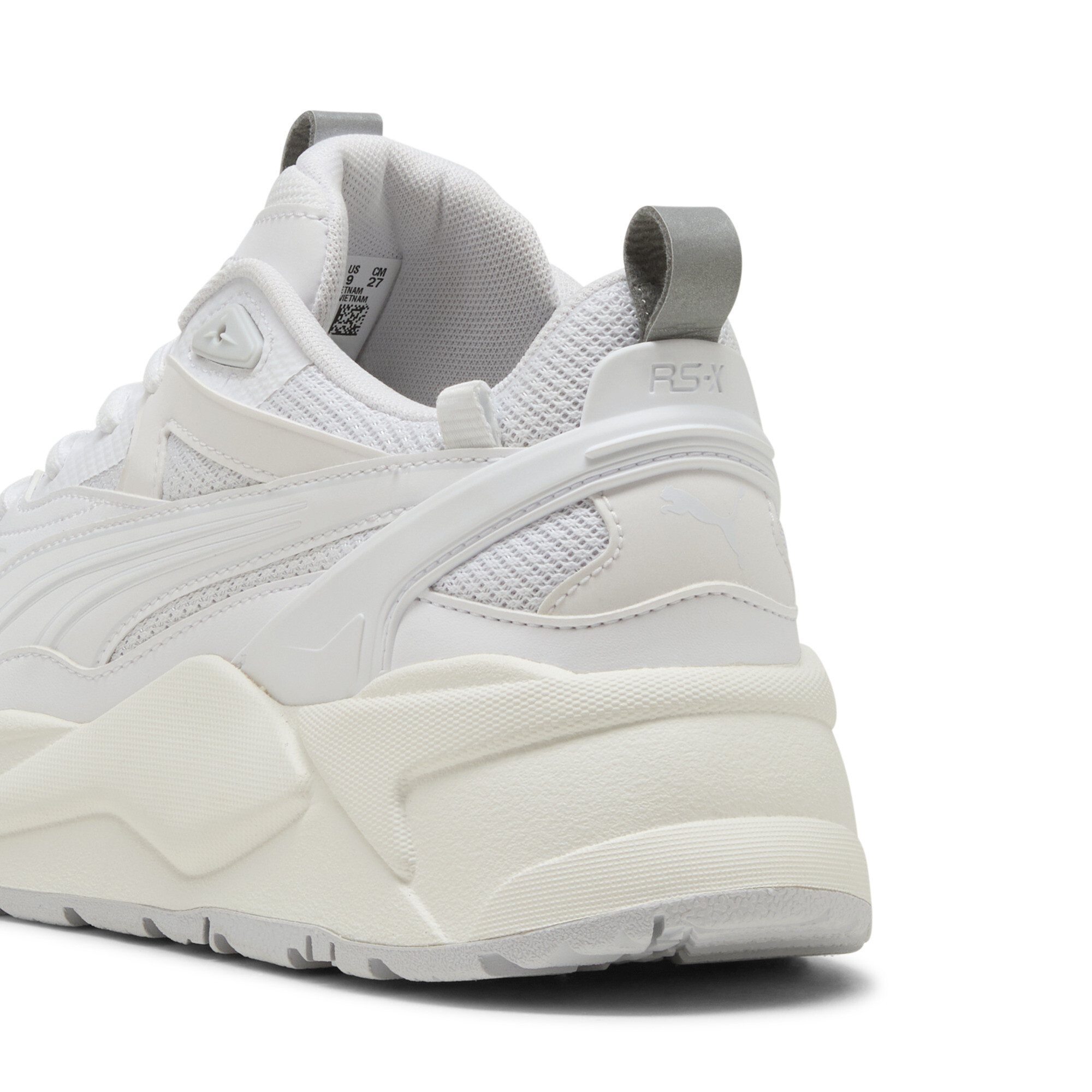 Kids' PUMA RS-X Efekt Lights On Reflect Sneakers In White/Silver, Size EU 45