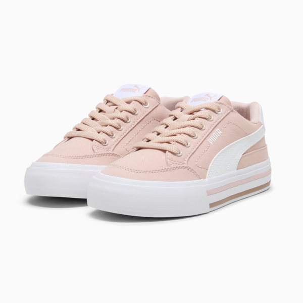 Tenis Court Classic Vulc para mujer, Rose Quartz-PUMA White, large-MEX