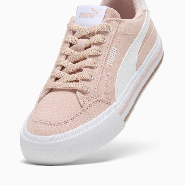 Tenis Court Classic Vulc para mujer, Rose Quartz-PUMA White, large-MEX