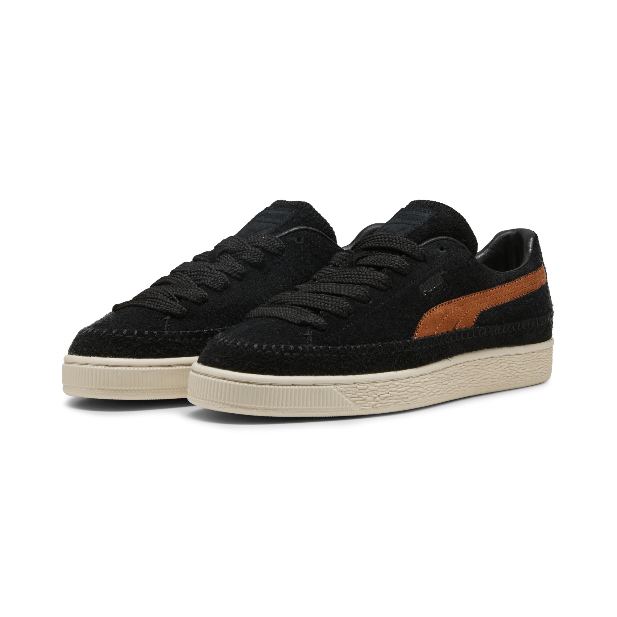 PUMA Suède Mocassin uniseks sneakers, Zwart, Maat 36 thumbnail 6