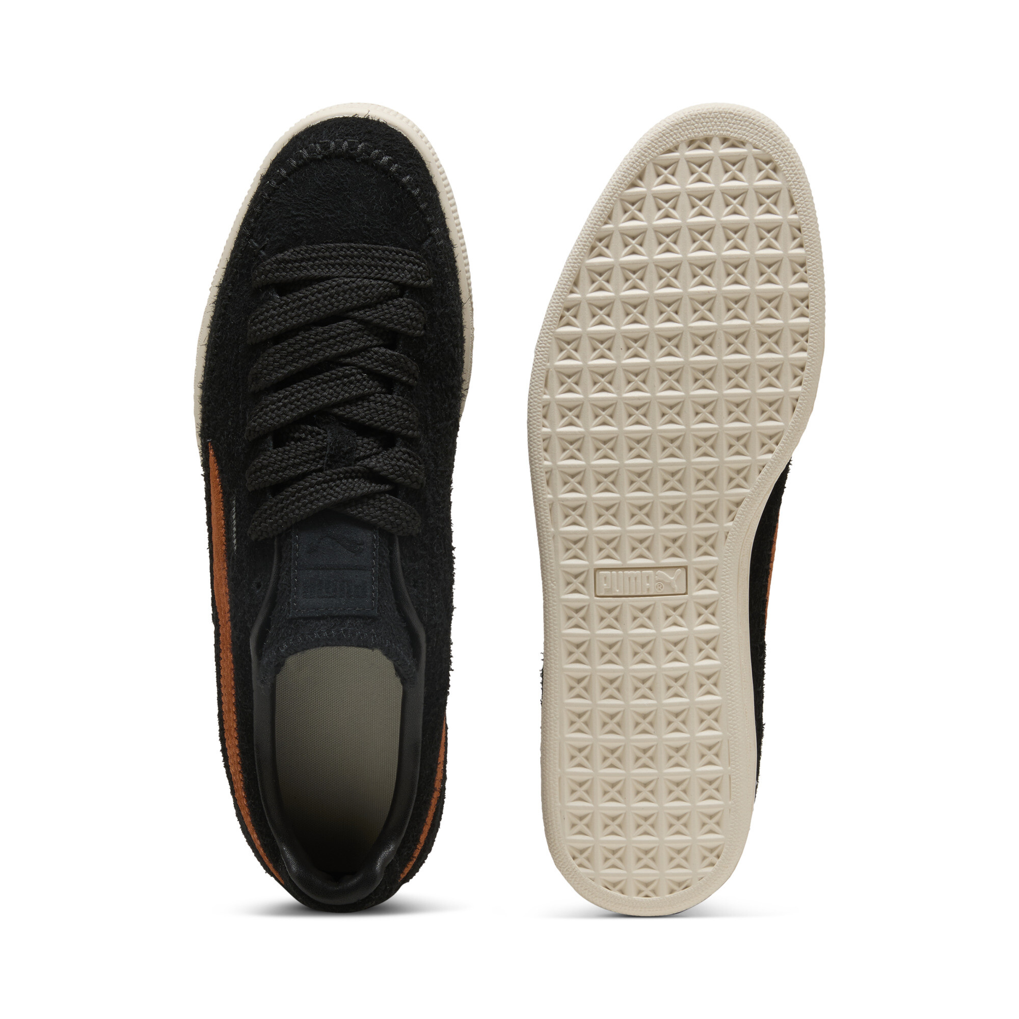 PUMA Suède Mocassin uniseks sneakers, Zwart, Maat 36 thumbnail 4