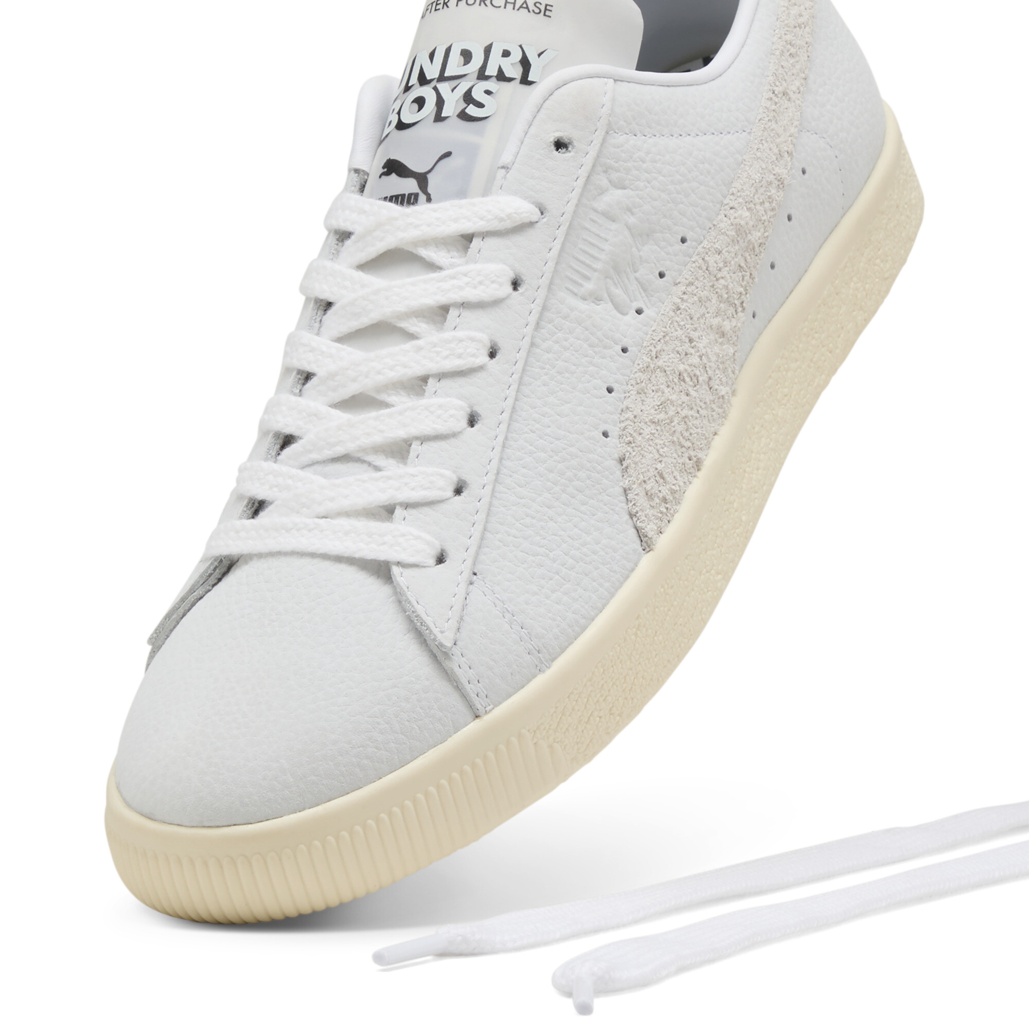 PUMA Clyde Laundry Boys II sneakers unisex voor Heren, Wit