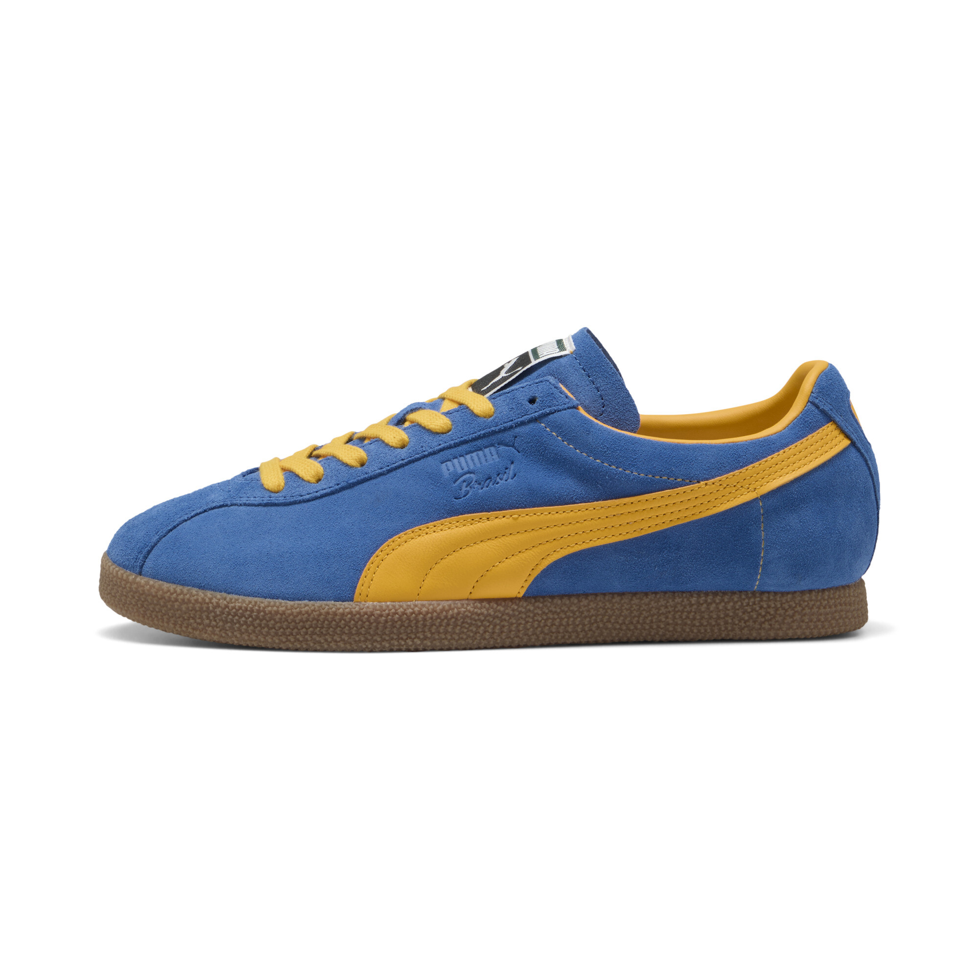 Puma Brasil Sneakers Unisex Schuhe | Mit Plain | Vivid Blue/Tangerine | Größe: 46