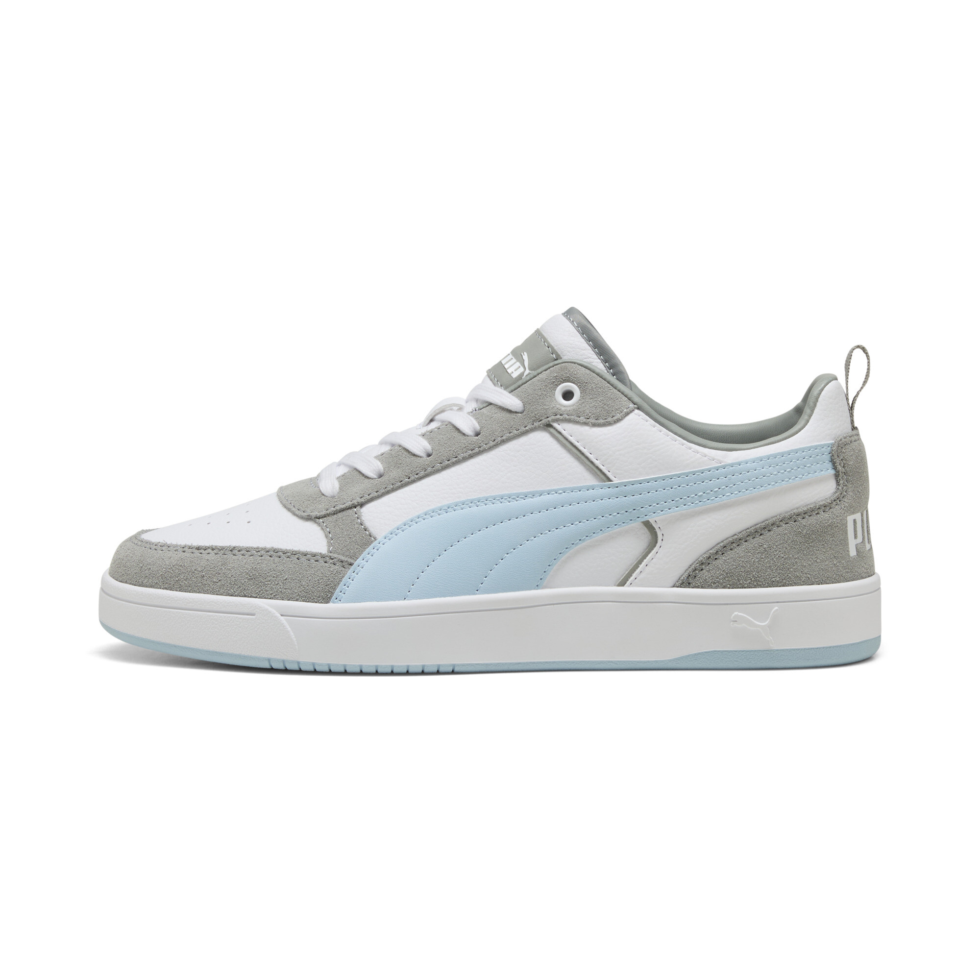 Puma Dribble SD Sneakers Schuhe | White/Silver Sky/Feather Gray | Größe: 42