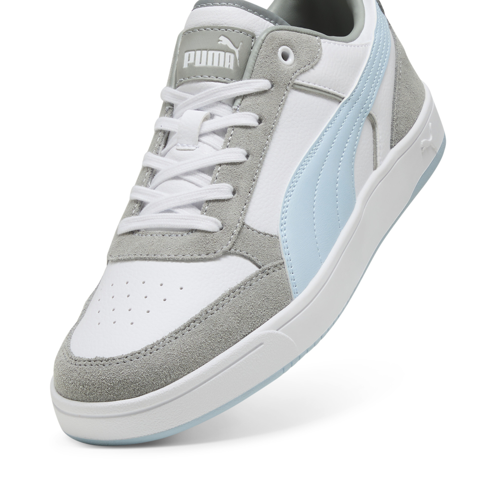 PUMA Dribble SD sneakers, Grijs/Wit/Zilver, Maat 41