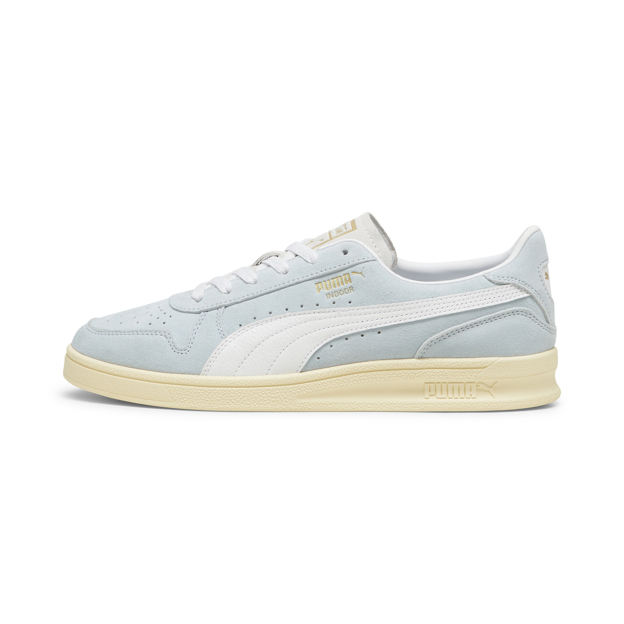 Puma Indoor Soft Sneakers Schuhe | Mit Plain | Frosted Dew/White | Größe: 37.5