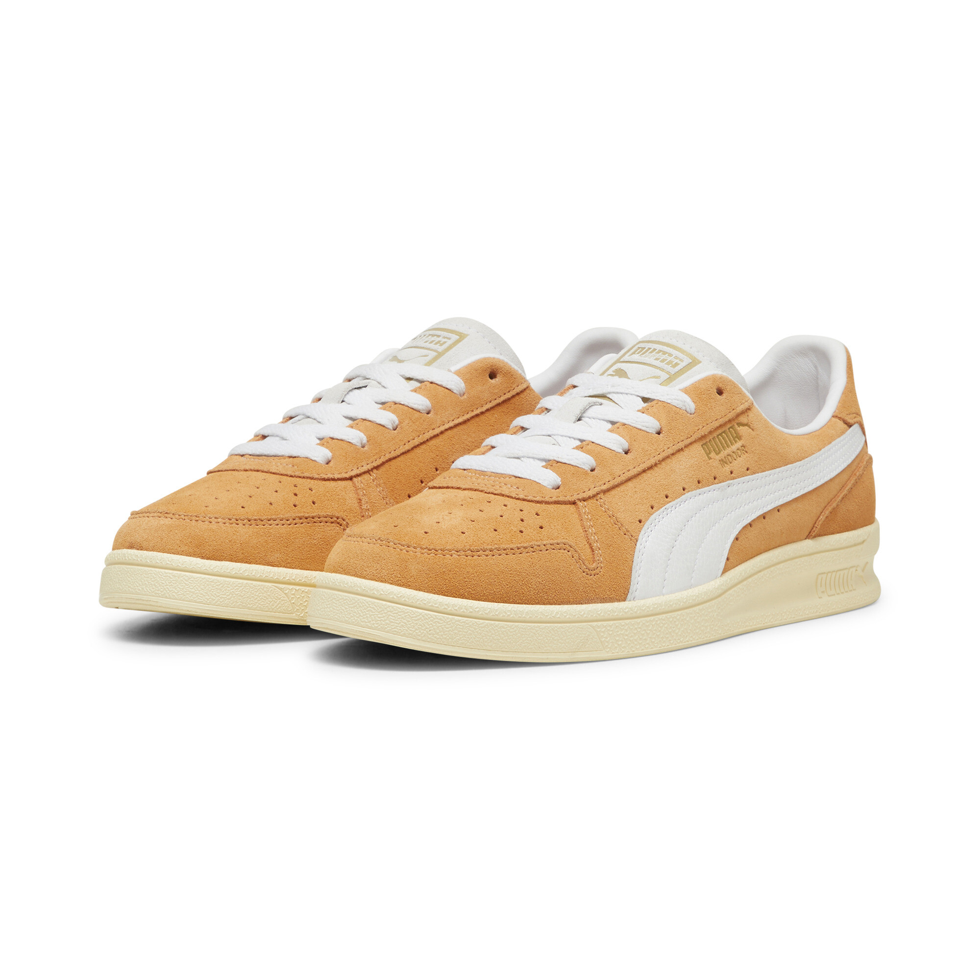 Puma Indoor Soft Sneakers, Orange, Size 37.5, Shoes