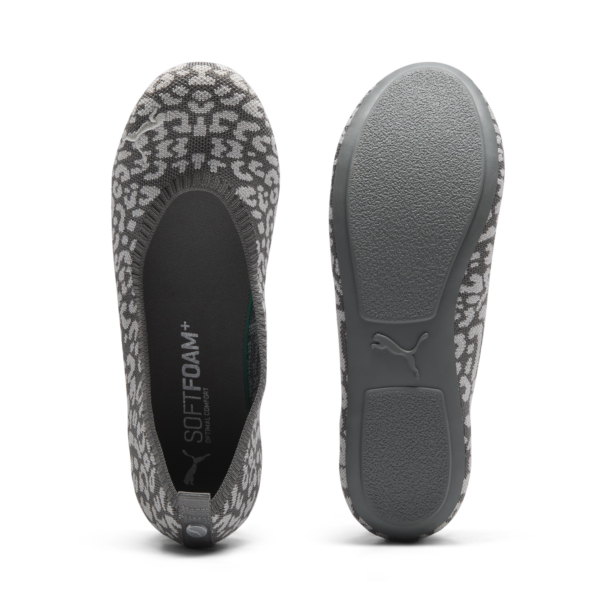 PUMA Iliana Luipaard ballerina's voor Dames, Grijs, Maat 42 thumbnail 4