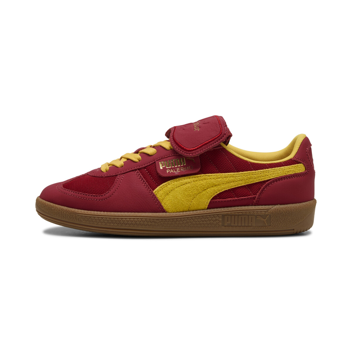 PUMA x HARRY POTTER Palermo Sneakers Unisex in Dark Crimson/Yellow Sizzle, UK 4