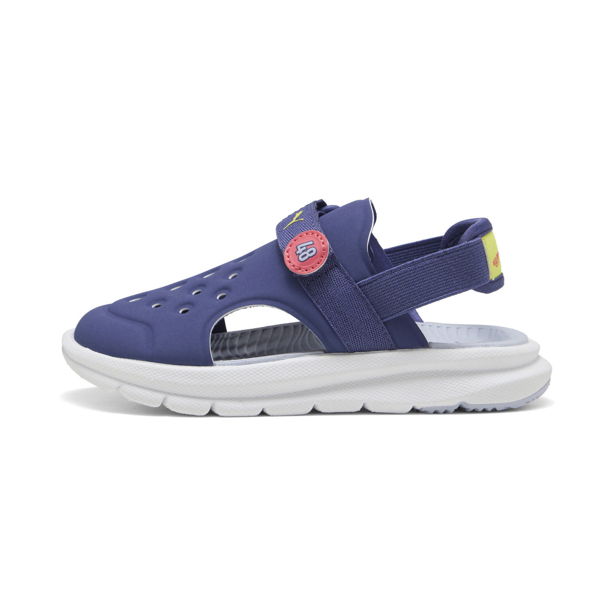 Puma Evolve Poised2Race Sandalen Kinder | Mit Plain | Blue Crystal/Cool Weather/Lemon Sherbert | Größe: 29