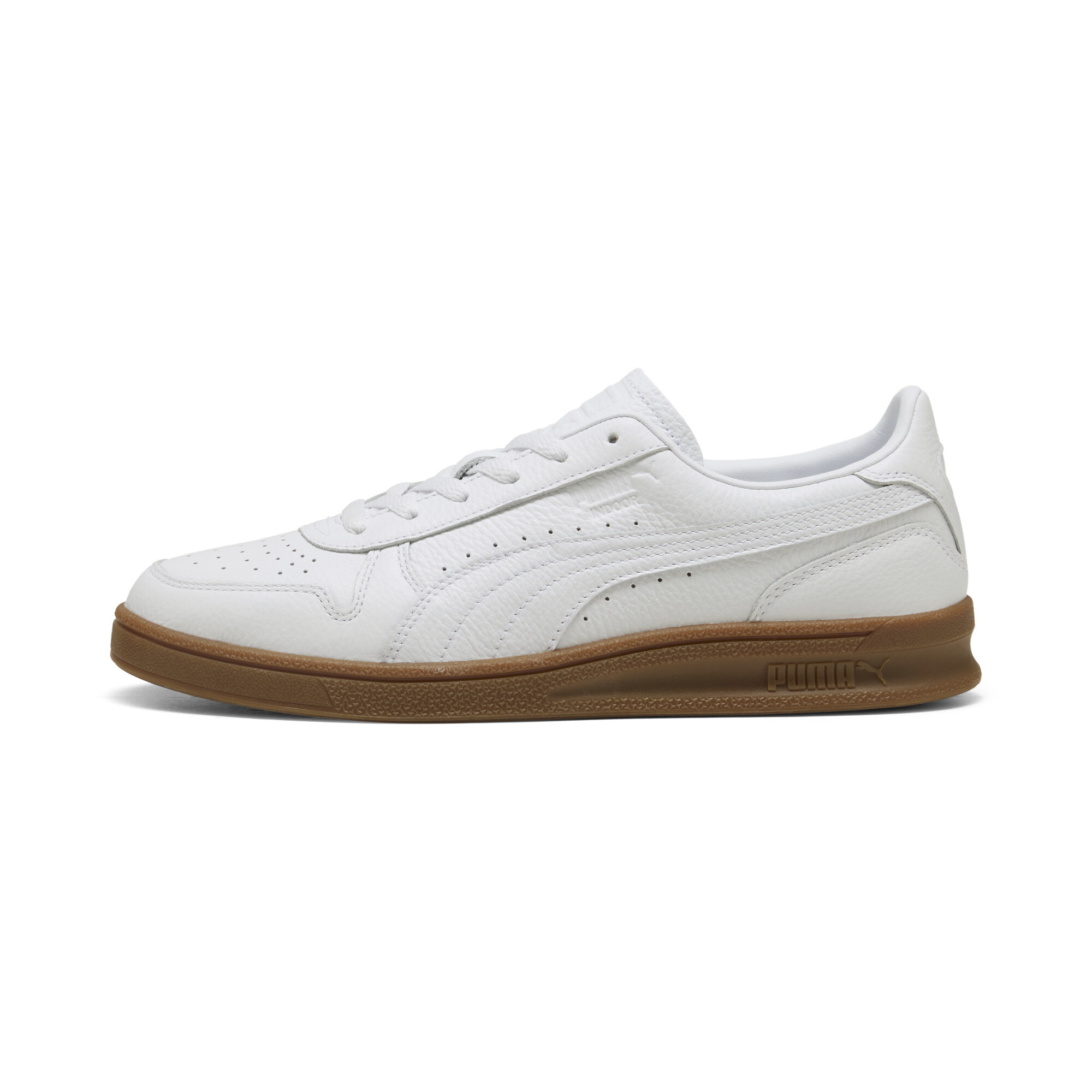 PUMA Indoor Leather Sneakers in White - 401238_01