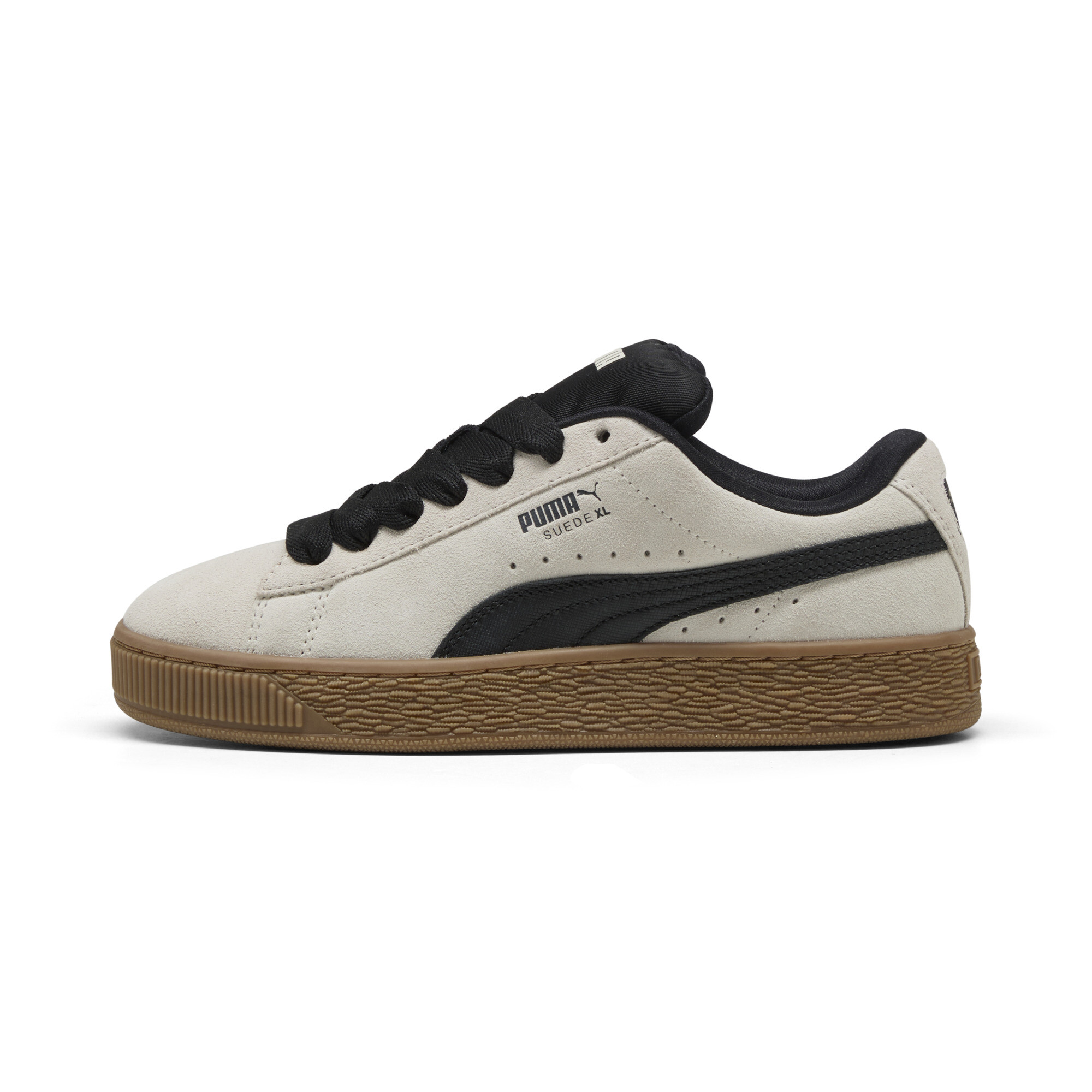 Puma Suede XL Quiet Lux Sneakers Damen Schuhe | Mit Colorful | Vapor Gray/Black/Gum | Größe: 38.5