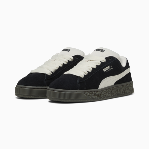Tenis Suede XL Quiet Lux para mujer, PUMA Black-Vapor Gray-Gum, large-MEX