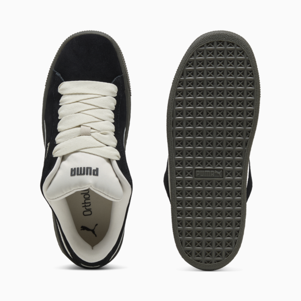 Tenis Suede XL Quiet Lux para mujer, PUMA Black-Vapor Gray-Gum, large-MEX