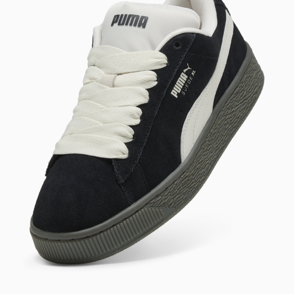 Tenis Suede XL Quiet Lux para mujer, PUMA Black-Vapor Gray-Gum, large-MEX