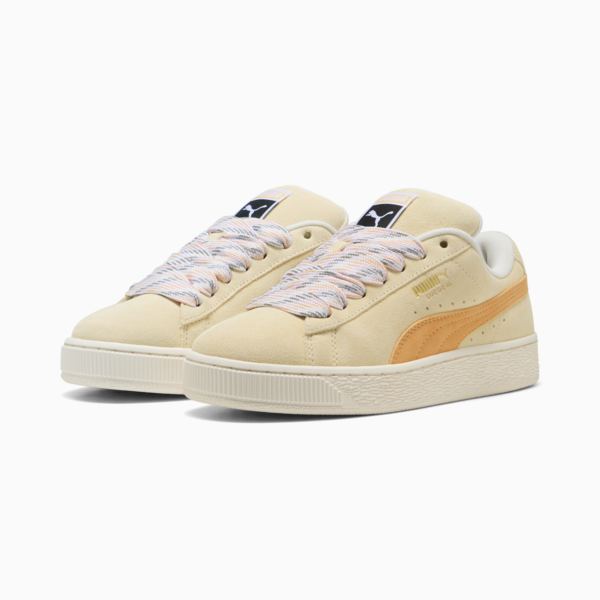 Tenis Suede XL Lace II para mujer, Creamy Vanilla-Almost Apricot, large-MEX