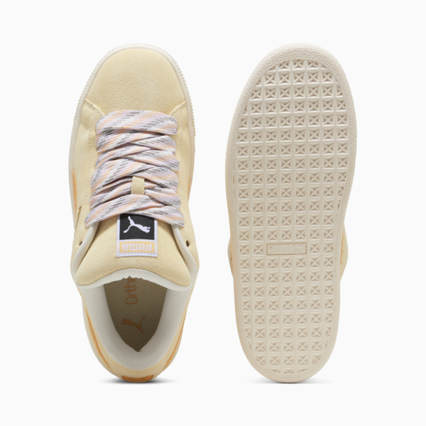 Tenis Suede XL Lace II para mujer, Creamy Vanilla-Almost Apricot, large-MEX