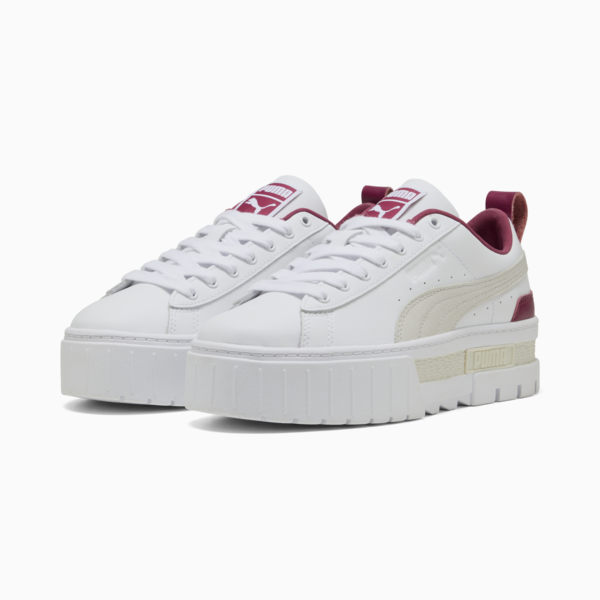 Zapatillas Mayze Lux para mujer, PUMA White-Port, large-ARG