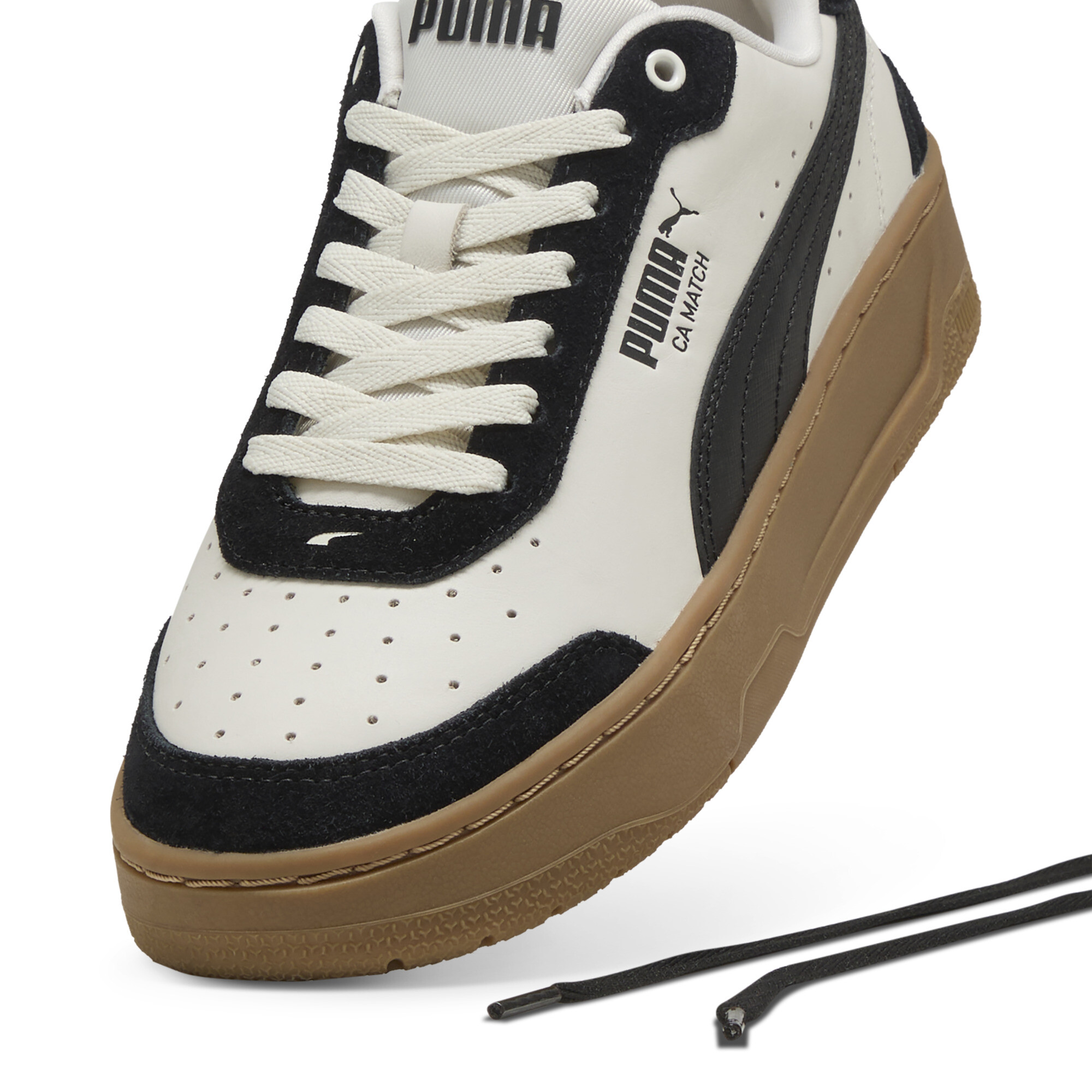 CA Match Quiet Lux sneakers voor Dames, Zwart/Grijs, Maat 39 | PUMA