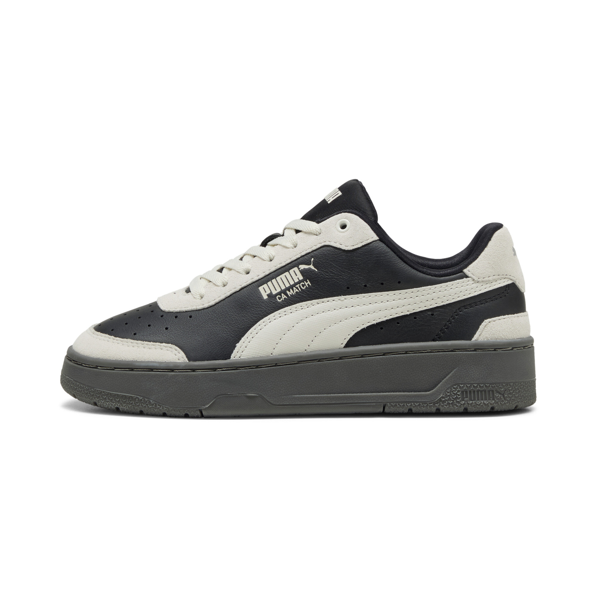 Puma CA Match Quiet Lux Sneakers Damen Schuhe | Mit Plain | Black/Vapor Gray/Gum | Größe: 40.5