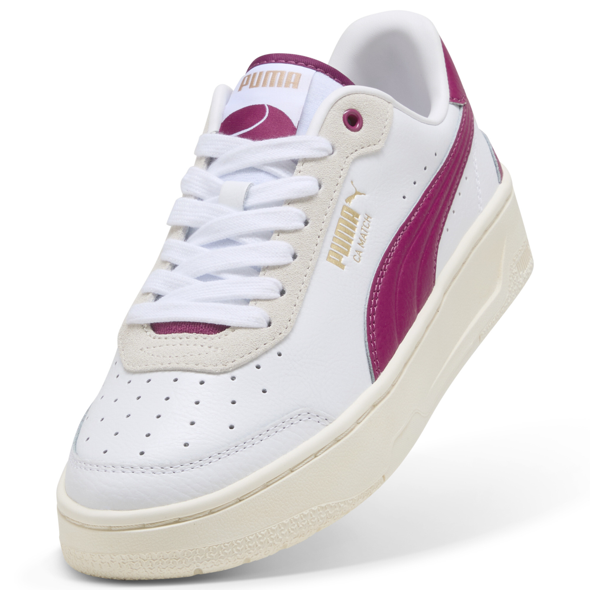 PUMA CA Match Court sneakers voor Dames, Wit, Maat 42 thumbnail 2