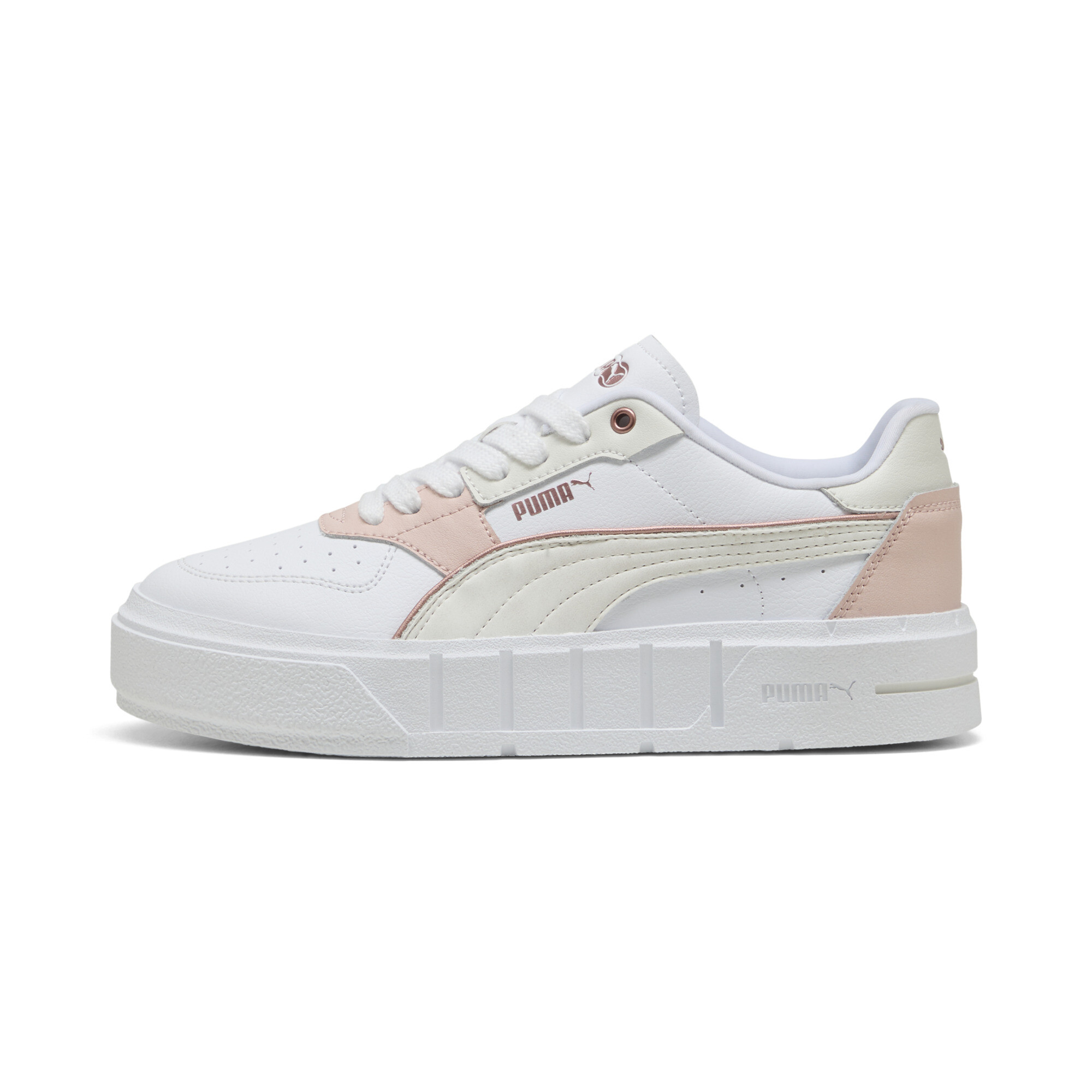 Puma Cali Court Luxe Sneakers Damen Schuhe | Mit Plain | White/Frosted Ivory | Größe: 37